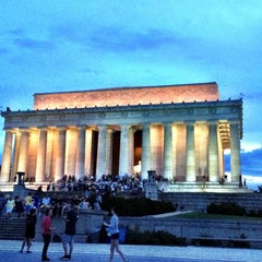 Photo taken at Lincoln Memorial Reflecting Pool by Corey W. on 7/4/2013