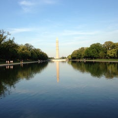 Photo taken at Lincoln Memorial Reflecting Pool by Justin D. on 4/26/2013