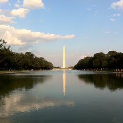 Photo taken at Lincoln Memorial Reflecting Pool by Mary Colleen on 9/24/2012