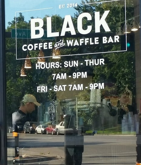 Black Coffee and Waffle Bar