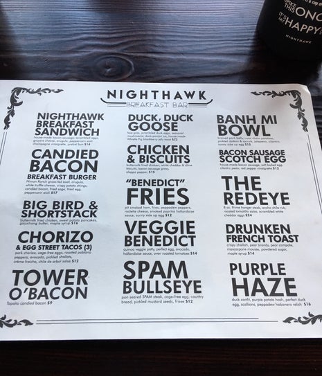 Nighthawk: Breakfast Bar