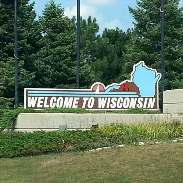 Welcome To Wisconsin Sign - General Travel in Pleasant Prairie