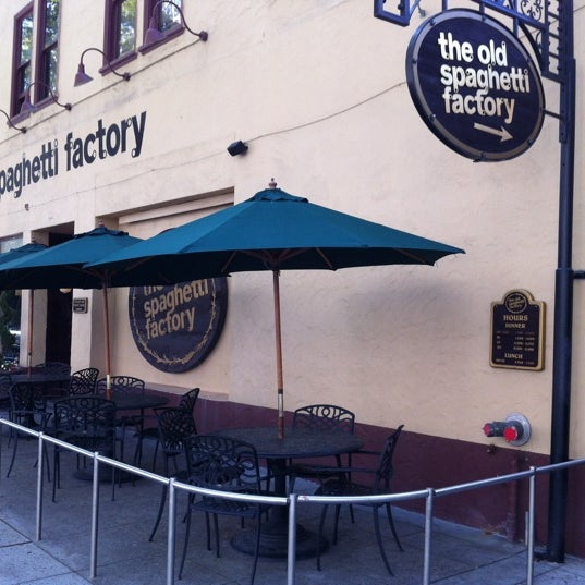 The Old Spaghetti Factory Italian Restaurant in Downtown San Jose