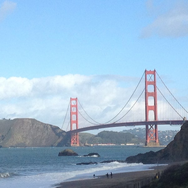 Die Golden Gate Bridge, Baker Beach, Presidio National 