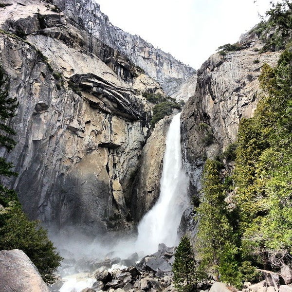 Base Of The 5th Largest Waterfall In The World - Yosemite National Park, CA