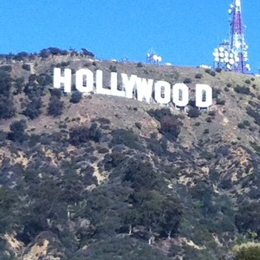 Hollywood Sign Vista Point Scenic Lookout in Los Angeles
